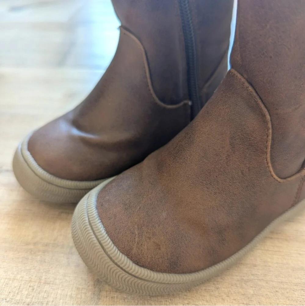 Cat & Jack Brown Kids' Pull-On Boots